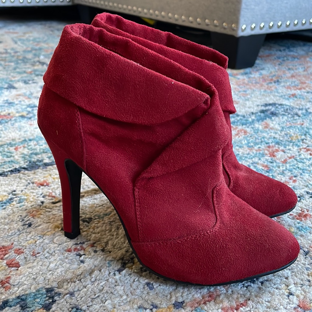 Charlotte Russe Red Booties